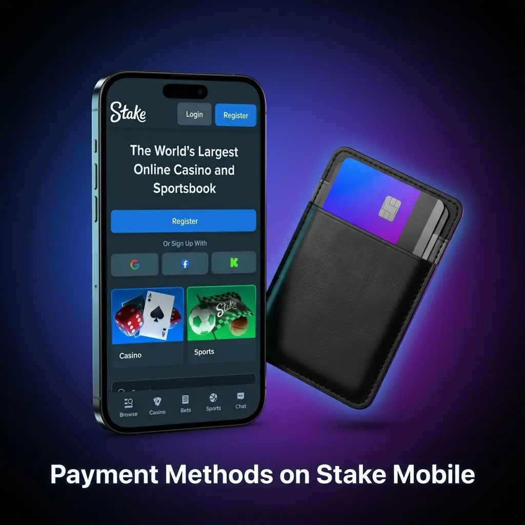 Stake mobile cashier payment methods including Bitcoin, Ethereum, Visa, Apple Pay and Google Pay for Iceland players