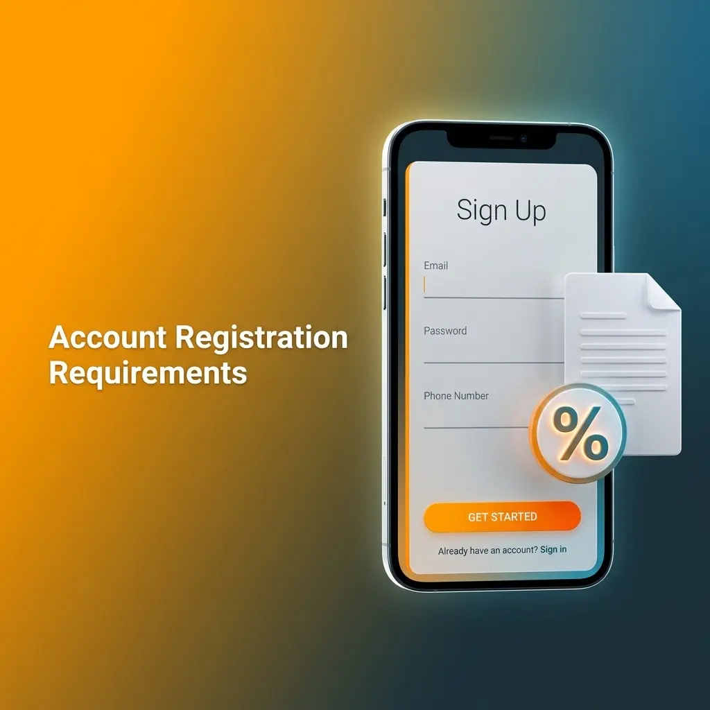 Stake account registration requirements including age verification, one account rule, and KYC compliance for real-money gambling
