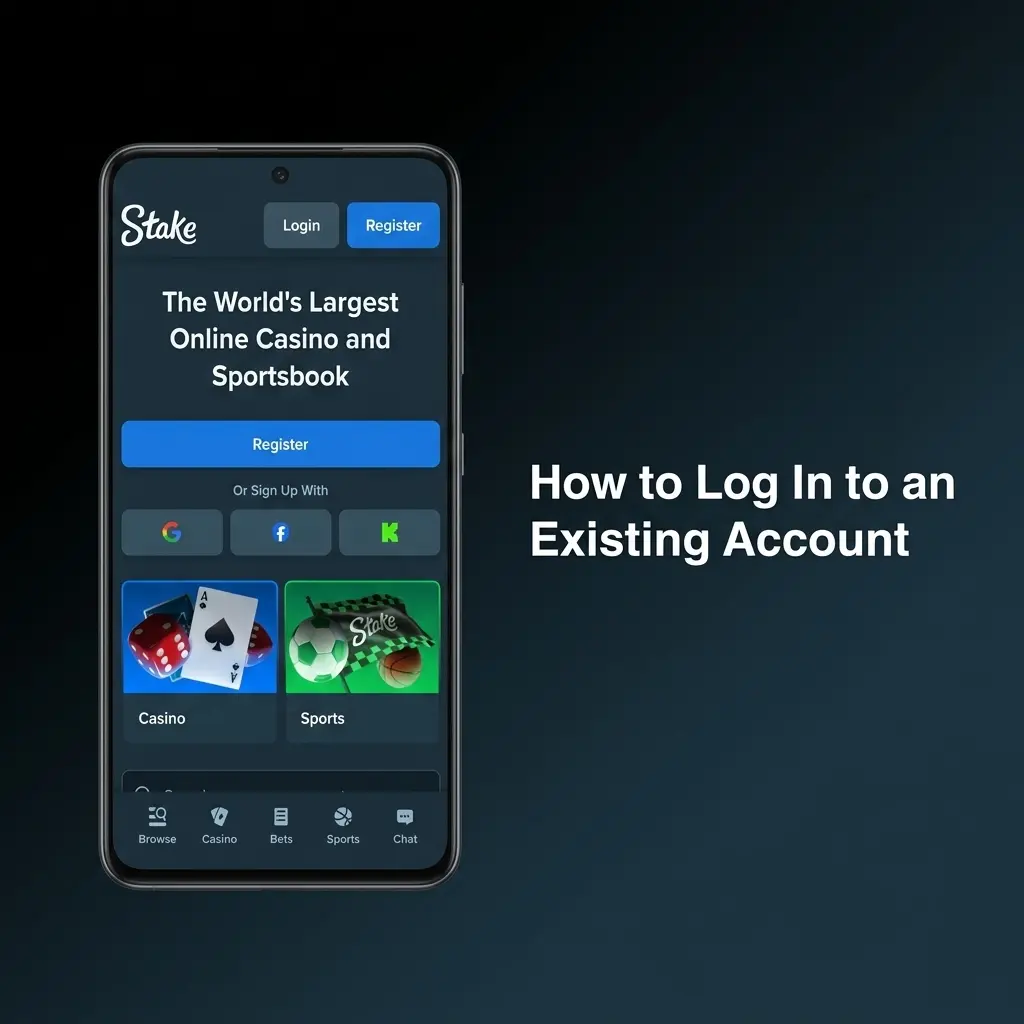 Returning player logging into existing account using email and password with biometric authentication option available