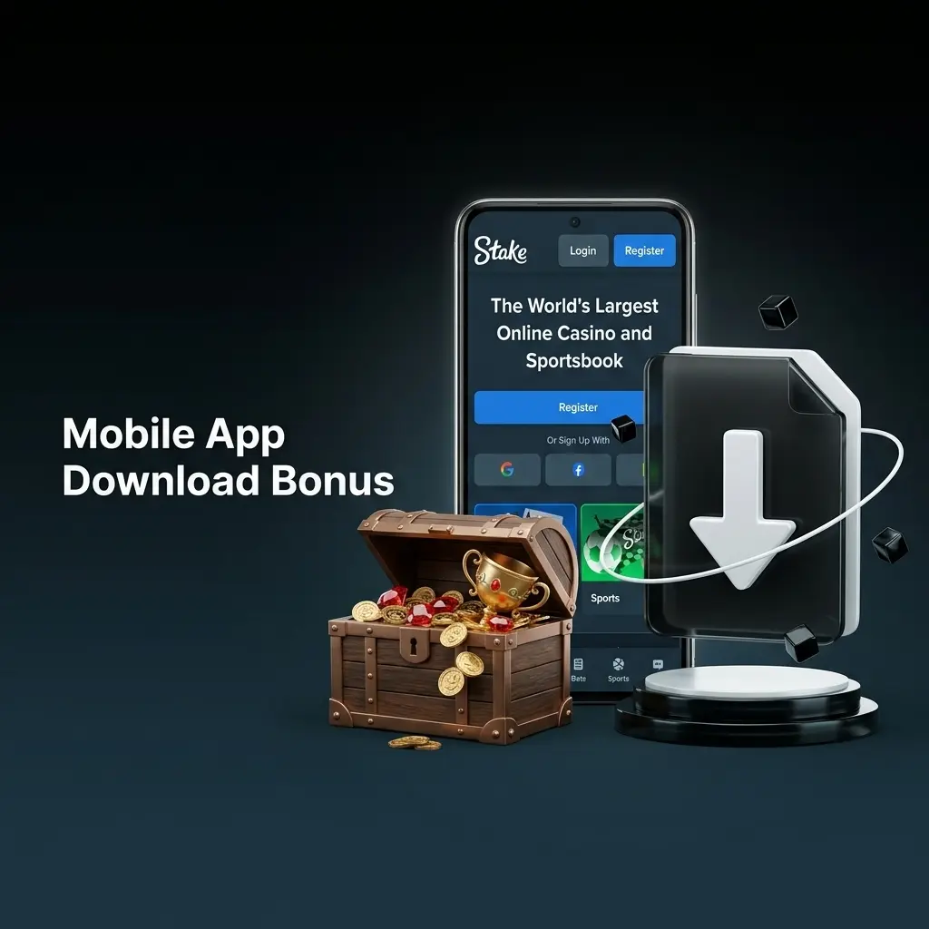Stake mobile app download bonus for Iceland players on Android and iOS with casino and sportsbook access