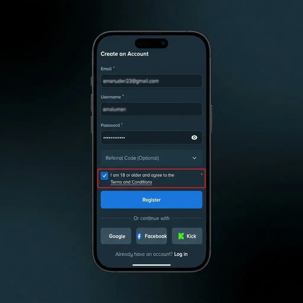 4-step Stake registration guide: sign up, verify email, and complete profile to enable deposits and withdrawals